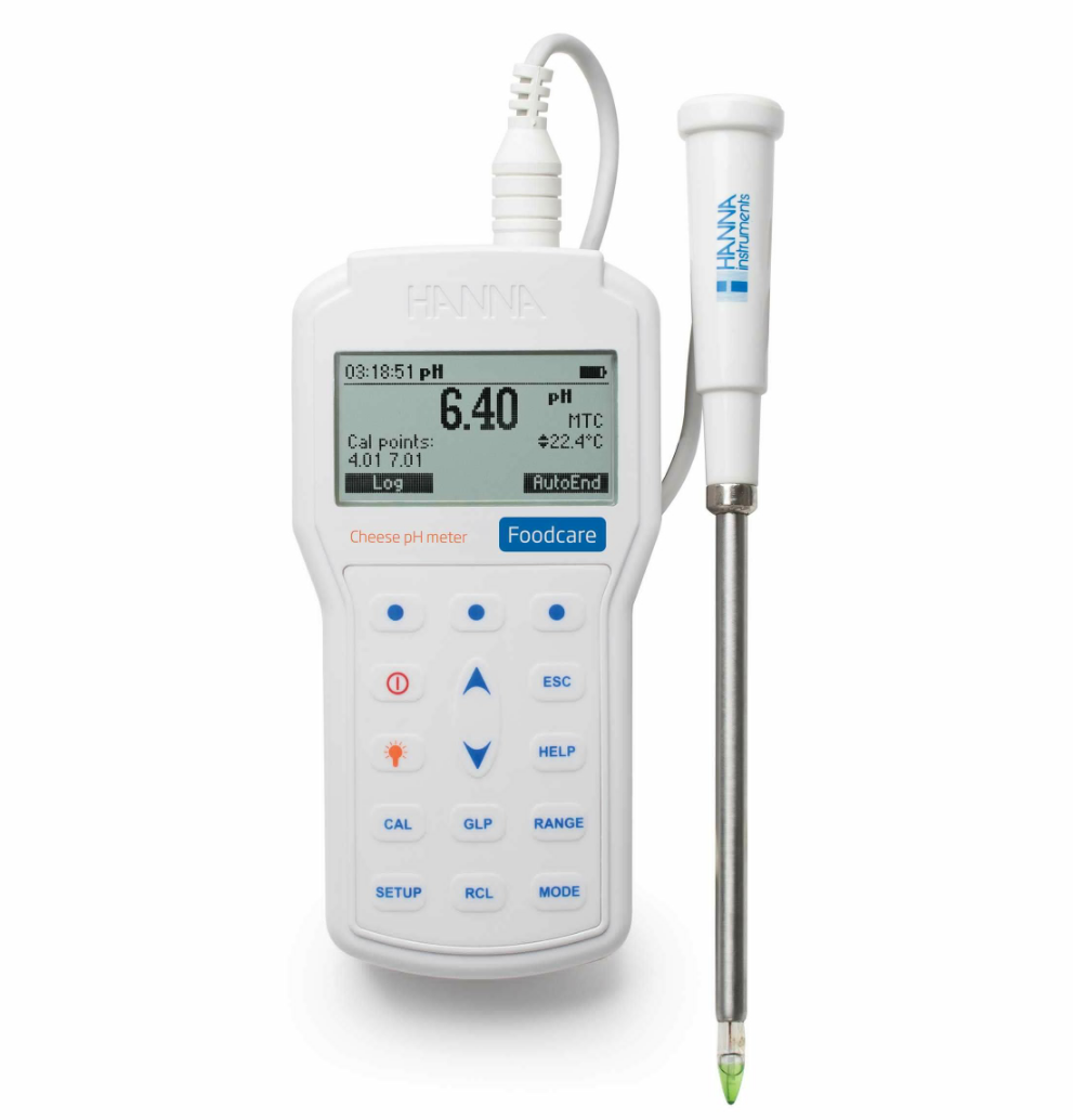 HI98165 便携式奶酪 pH 温度计